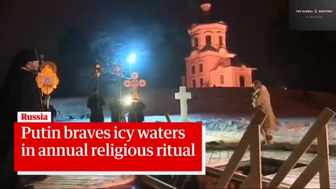 Russian President Viladmir Putin's Epiphany Plunge | President Takes a Dip in Icy Waters