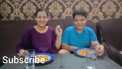 knorr New Blazzin 2x spicy Noodle Challenge with my Twin brother| ManahilsDreams