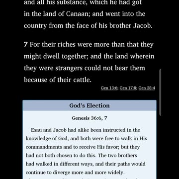 Morning Prayer 363: Genesis 36:6-7