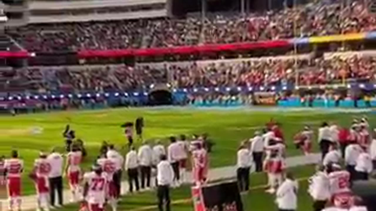 National anthem before chargers vs chiefs match