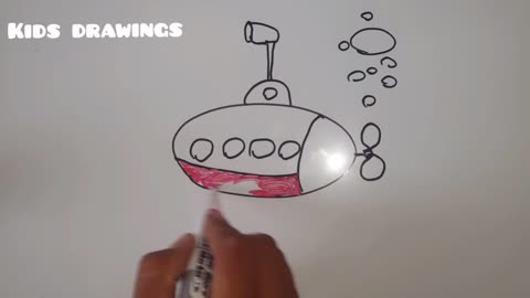 how to draw a boat for kids