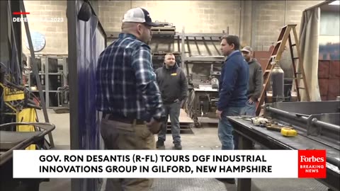 DeSantis Tours Factory In Gilford, New Hampshire