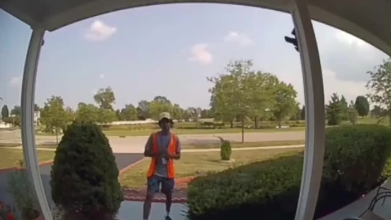 Door Salesman Gets Surprise