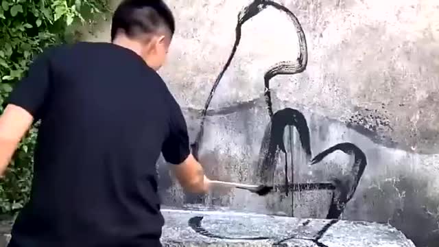 Amazing painting skills of a person