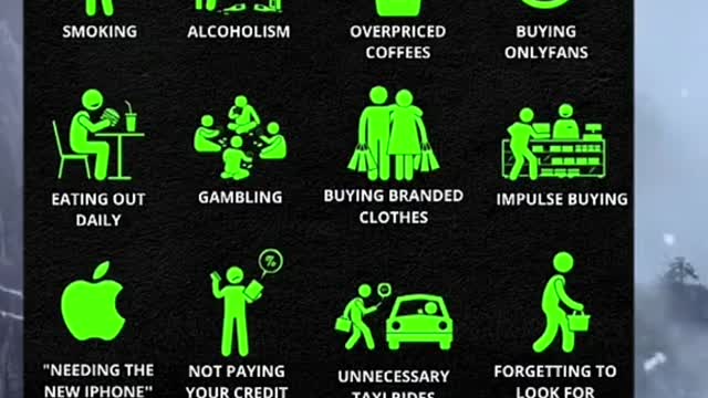 This is habits that make you poor