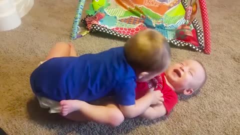 Fun and fails baby siblings