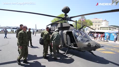 Vojni helikopter sletio na Rivu