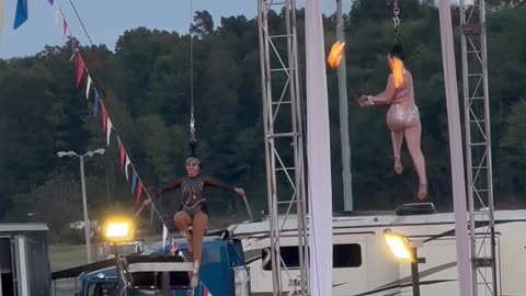 circus video bonfire