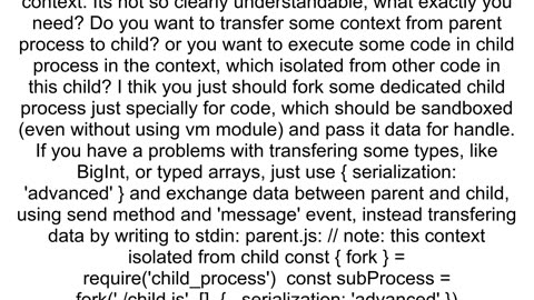 How to pass nodejs objects to child process and then access those objects