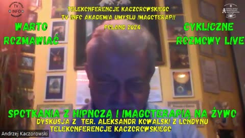 ZAPOWIEDZ CYKLICZNYCH ROZMÓW I SPOTKAŃ Z HIPNOZĄ I IMAGOTERAPIĄ NA ŻYWO. UCZESTNICY PROGRAMU LAVE PYTAJĄ DR KACZOROWSKI ODPOWIADA.