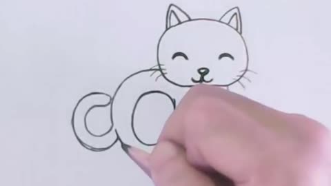 Words Cat turn into a Cartoon Cat