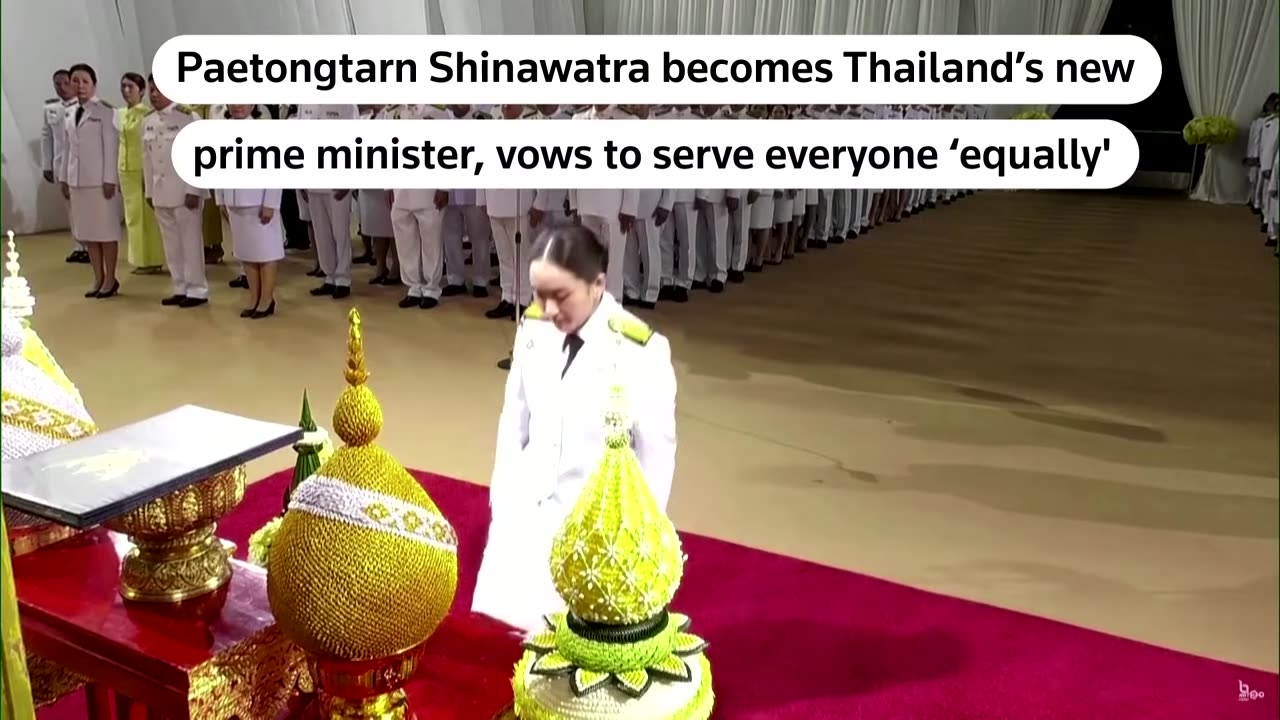Paetongtarn sworn in as Thailand's new PM | REUTERS