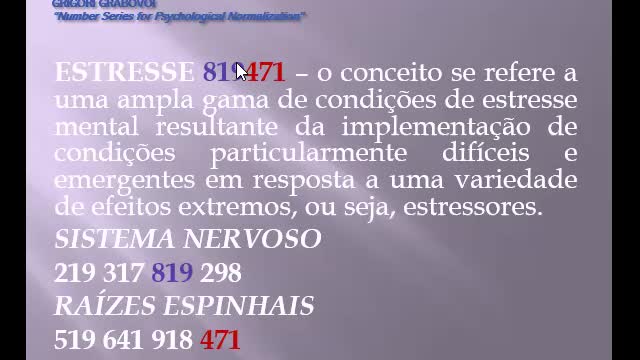 Dicas de como usar a sequência numérica para Estresse - GRIGORI GRABOVOI