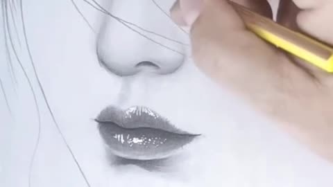 How To Make A Beautiful Girl Face Drawing 🥰 #art #drawing #sketch #painting