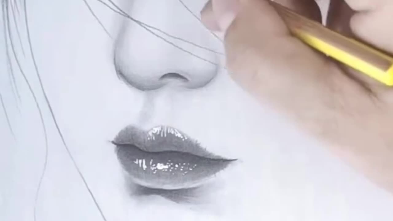 How To Make A Beautiful Girl Face Drawing 🥰 #art #drawing #sketch #painting