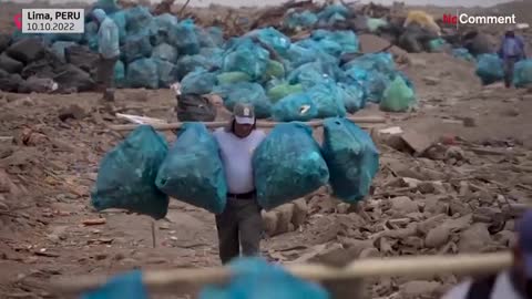 Thousands of vaccine doses from Germany discovered on a completely filthy beach in Peru.