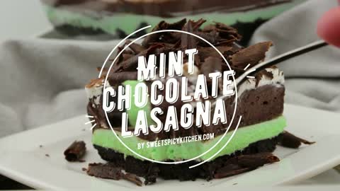 MINT CHOCOLATE LASAGNA