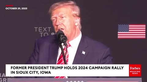 BREAKING NEWS: Trump Calls Biden 'Evil' And Trashes His Record In Fiery Speech To Iowa Supporters