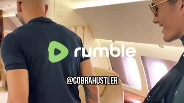 Andrew Tate show his Private 747