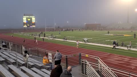 Hailey running the 200m