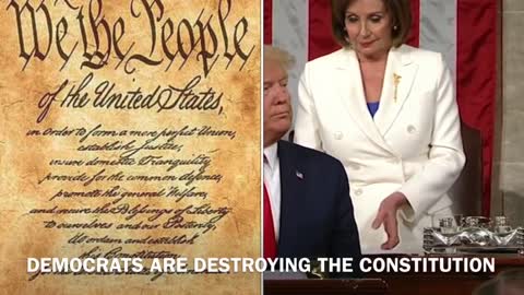 Nancy Pelosi Shredding The U.S. Constitution