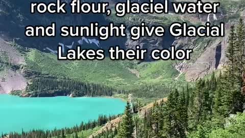 Yes. The combination of rock flour, glaciel water and sunlight give Glacial Lakes their color