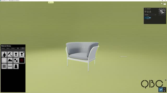 Share how to decorate a chair with Vectorworks software