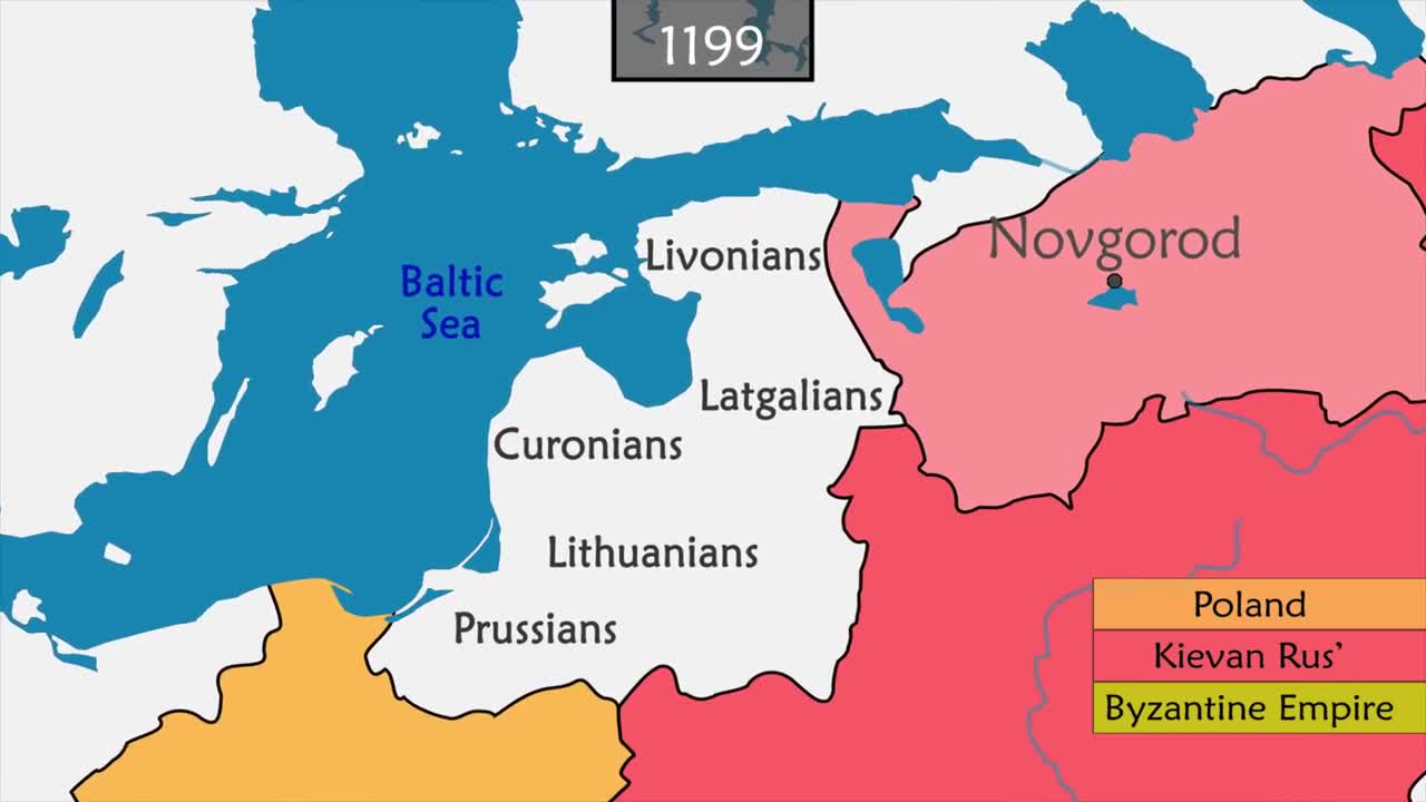 The origins of Russia - Summary on a Map