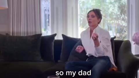 David Beckham fact- checks with his wife during an interview