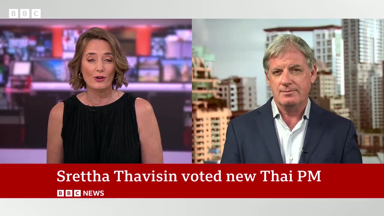 Srettha Thavisin voted as next Thai prime minister after Shinawatra jailed - BBC News