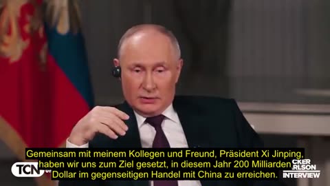 Tucker Carlson Interview mit Vladimir Putin 08.02.2024 (automatische Untertitel)