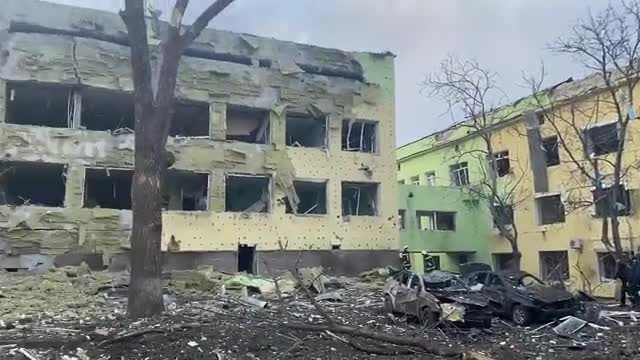 Hospital Ukraine on attack