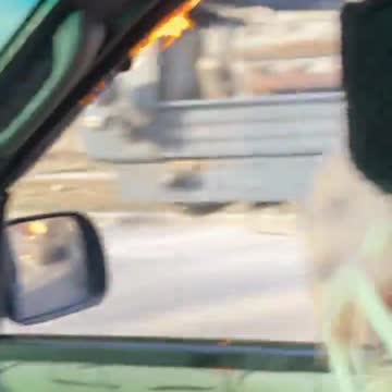 Molotov attack on a Russian electronic warfare MTLB being towed by a tractor