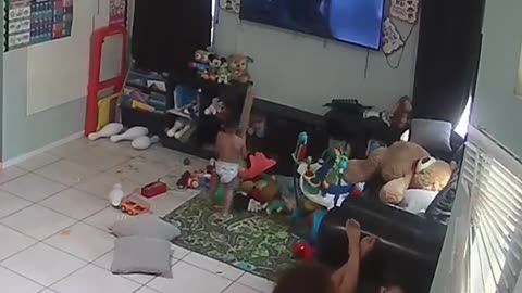 Naughty boy, so naughty, it will make his mother angry
