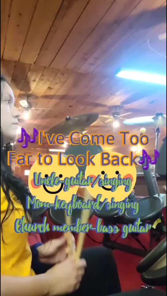 Drums. I've come too far to look back