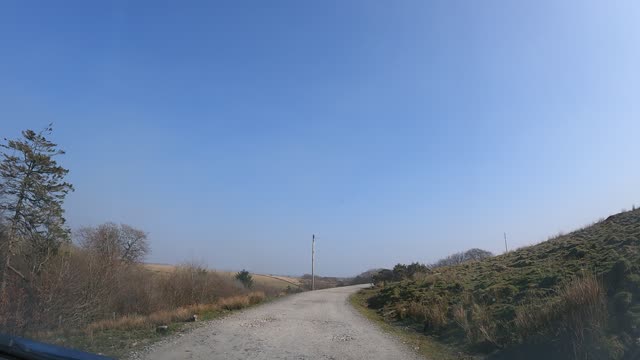 Driving from campsite . Dartmoor. Speedlapse Dartmoor