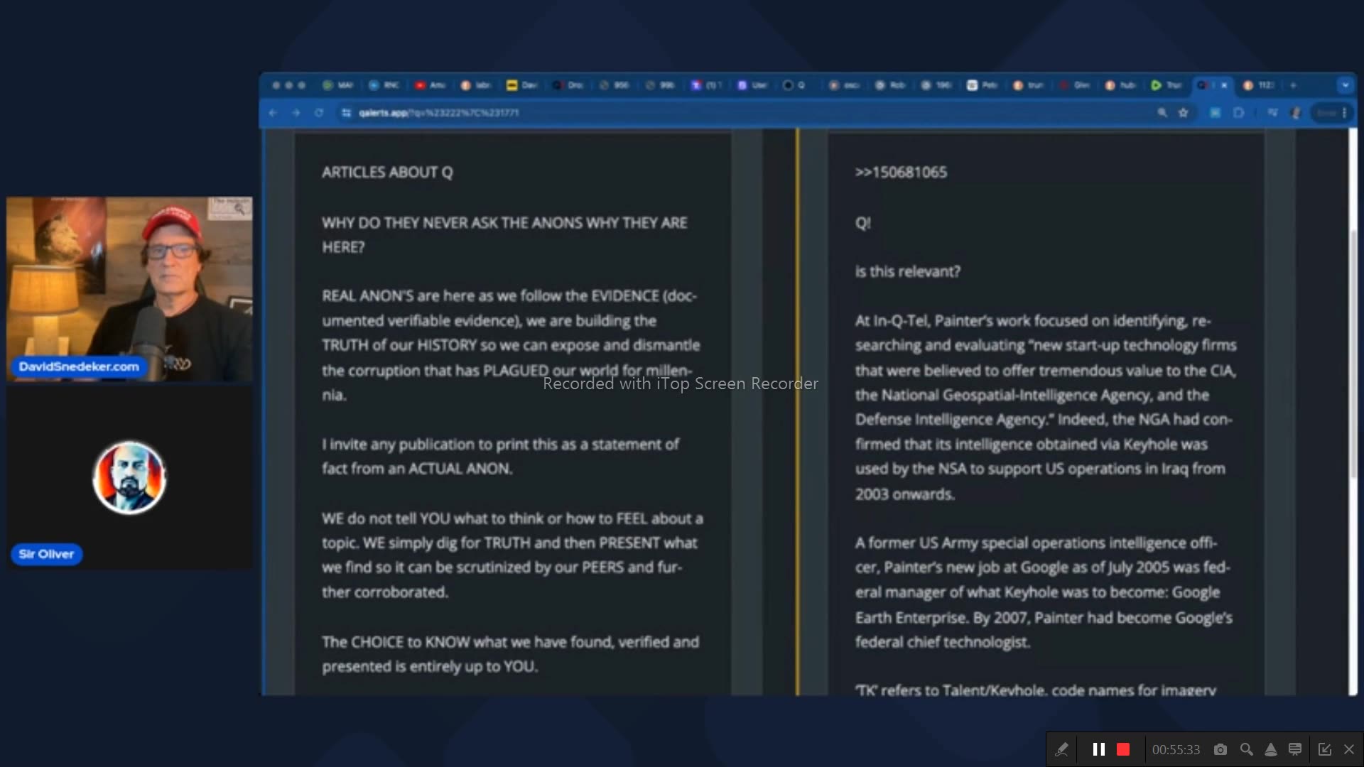 uly 17/18 2024 , Edit of DavevSned & Sir Oliver -possibly best decode Ive ever heard...