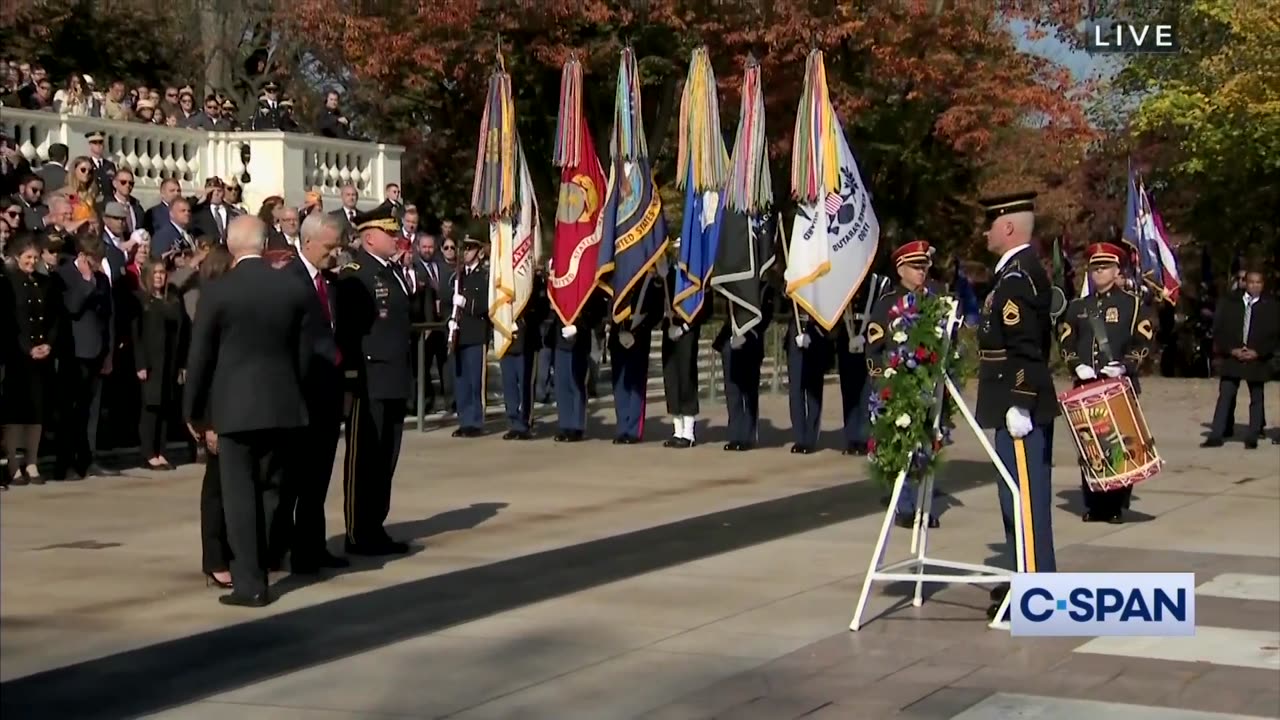 President Biden gets lost during honorary Veterans Day ceremony