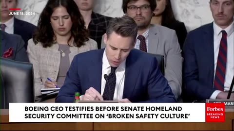 BREAKING NEWS: Josh Hawley Ruthlessly Grills Boeing CEO, Asks Him Point Blank Why He Hasn't Resigned