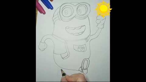 How to draw a minion