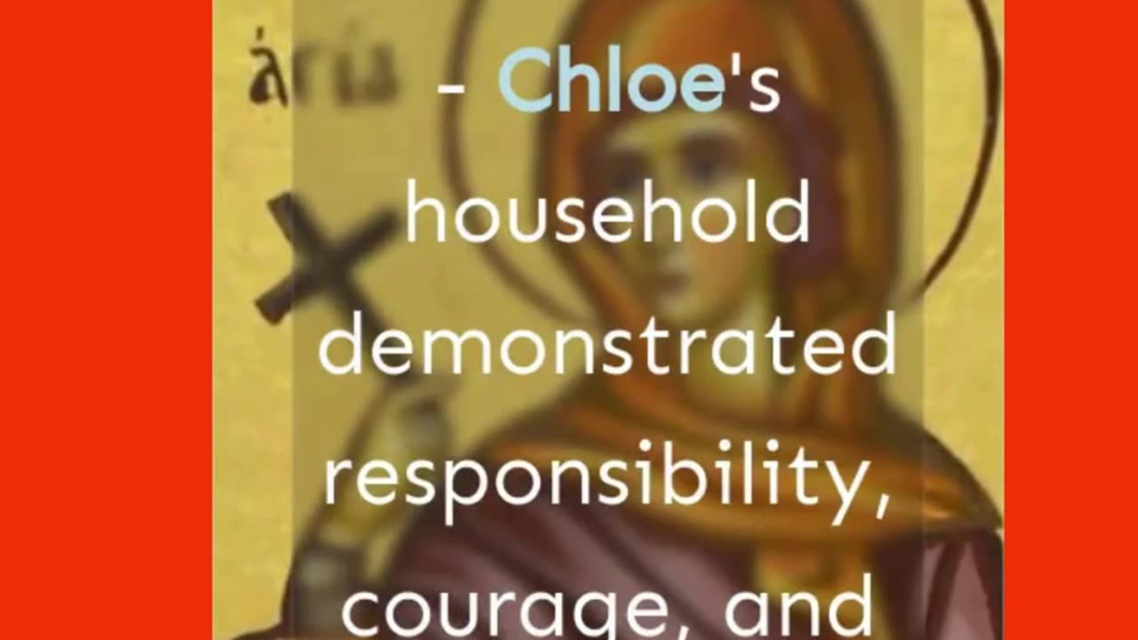 Who was Chloe in the Bible