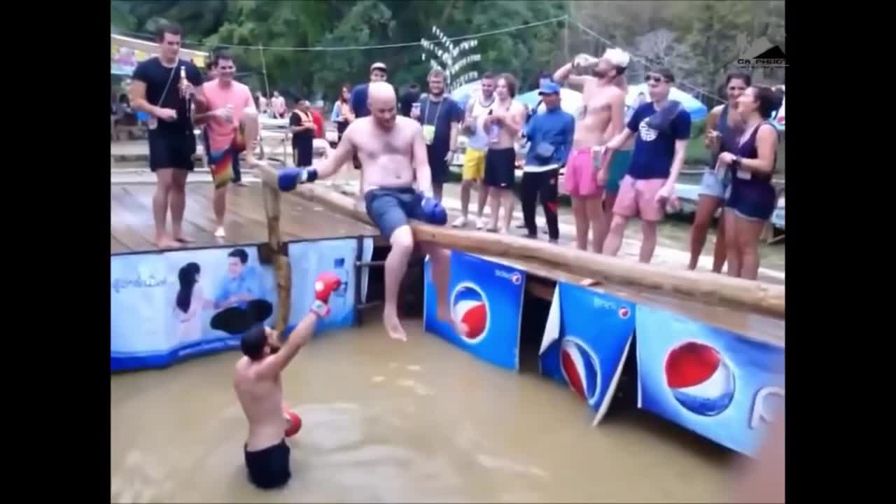 People take mud bath