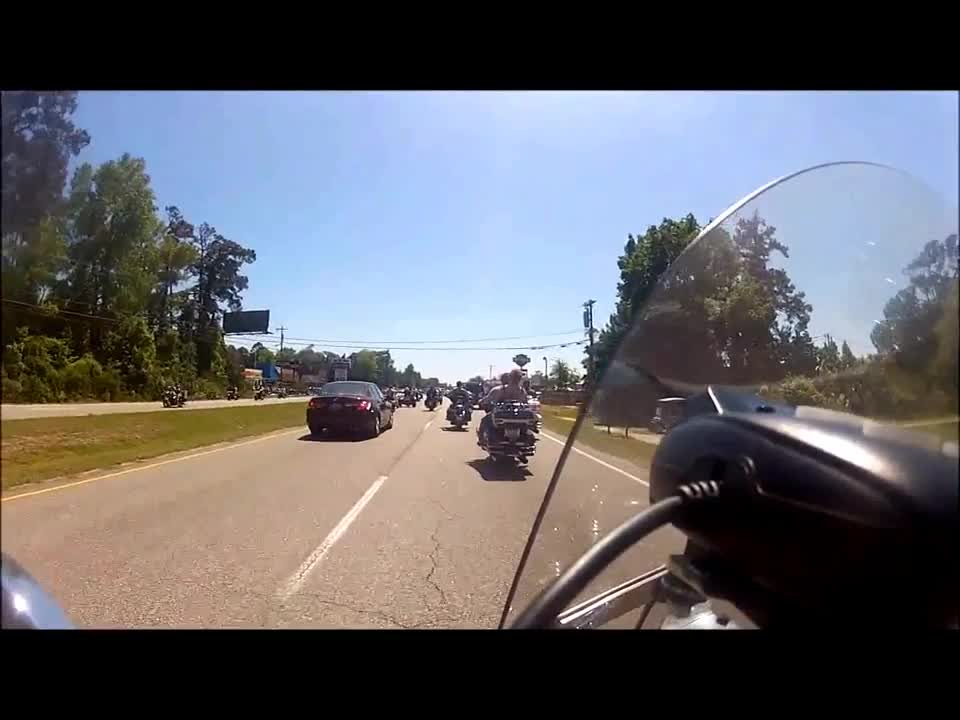 Myrtle Beach Bike Week 2014-Ride From Condo To Down By Suck, Bang, Blow & The Beaver Bar Part-1