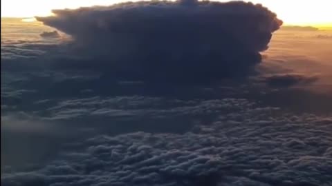 video of a storm from above