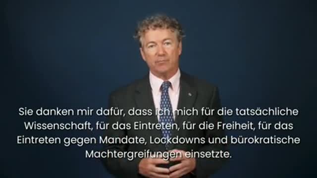 RESIST THE CDC! - Senator Rand Paul - German Subtitles