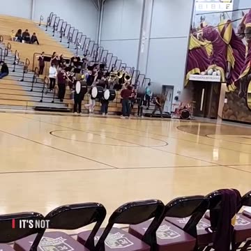 When you ask the metal kid to play cymbals