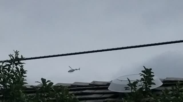 Every day helicopters fly over the house