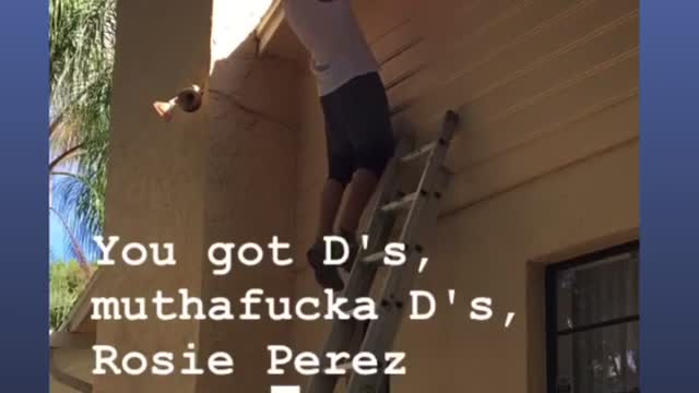 Exercising Off the Roof... pull-ups!