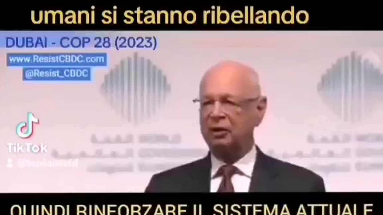 KLAUS SCHWAB è arrabbiato per il risveglio dei popoli (COP 28 Dubai 2023)