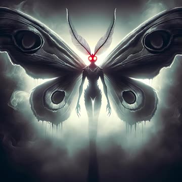 The Mothman / a mystical creature.